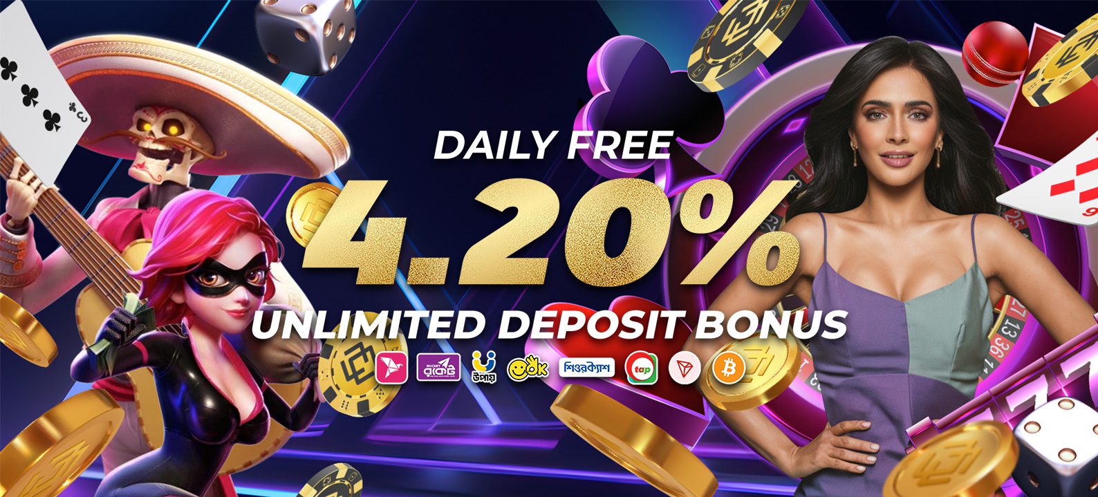 Daily Free 4.20% Unlimited Bonus Deposit Daily Free 4.20% Unlimited Bonus Deposit